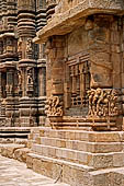 Orissa - Bhubaneswar. Rajarani temple, the lateral window of the jagamohana. 