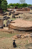 Ratnagiri - Monastery n 2, in the foreground small stupas loose on the ground.