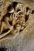 Orissa - Bhubaneswar. Udaigiri, Cave n4, female figure leaning against a sal branch (Salabhanjika).
