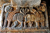 Orissa - Bhubaneswar. Udaigiri, Cave n4, winged animals.