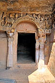 Udaigiri Cave 1 Rani Gumpha Queen's Cave - The ground floor, archway of the northern corner.