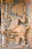 Udaigiri Cave 1 Rani Gumpha Queen's Cave - horsemen of the upper storey.