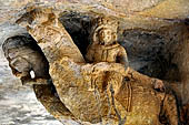 Udaigiri Cave 9 - Bracket in a form of a rider on his horse.