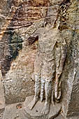 Khandagiri hill, Tatowa Gumpha n.1  the 'Parrot Cave', dvarapala. 