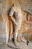 Khandagiri hill, Tatowa Gumpha n.1  the 'Parrot Cave', dvarapala. 