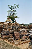 Udayagiri - Udayagiri II excavations. Votive stupas.