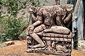 Udayagiri - Loose sculptures at the entrance of the site.