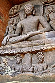 Udayagiri - Maha Stupa. The four Tathagata Buddhas, directional Buddhas, are visible inside four niches.