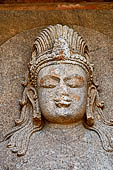 Udayagiri - Maha Stupa. Detail of the image of Abhisambhodi - Vairocana inside one of the four niches 