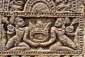Udayagiri - Udayagiri II excavations. Detail of the carved stone stele.