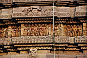 Orissa - Bhubaneswar. Vaital deul, decorations on the south face of the deul. 