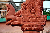 Orissa - Bhubaneswar. Vaital deul. Detail of a torana put nearby. 