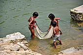 Orissa - Village life scene taken approaching the village of Raghurajpur.
