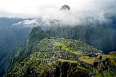 Machu Picchu ruins    view from the Funerary Rock Hut 