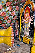 Aluvihara cave temples - Cave 2. Statue of the reclining Buddha. 