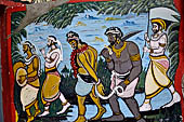 Aluvihara cave temples - The Horror Chamber with paintings and sculptures of capital punishments inflicted on criminals by the King Sri Vicrama Rājasinghe known as the cruel king of Sri Lanka. 