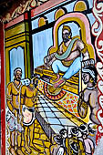 Aluvihara cave temples - The Horror Chamber with paintings and sculptures of capital punishments inflicted on criminals by the King Sri Vicrama Rājasinghe known as the cruel king of Sri Lanka. 