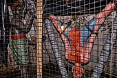 Aluvihara cave temples - The Horror Chamber with paintings and sculptures of capital punishments inflicted on criminals by the King Sri Vicrama Rājasinghe known as the cruel king of Sri Lanka. 