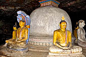 Dambulla cave temples - Cave 2, Maharaja Vihara (Temple of the Great Kings) the dagoba. 