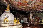 Dambulla cave temples - Cave 2, Maharaja Vihara (Temple of the Great Kings) the dagoba. 