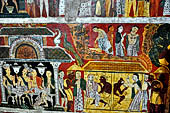 Mulkirigala cave temples - The second cave of the first terrace contains beautiful Kandyan-style paintings of Jataka stories. 