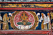 Mulkirigala cave temples - Third terrace. The Raja Mahavihara or the Old Temple. Detail of the cave entrance.