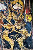 Mulkirigala cave temples - Third terrace. The Raja Mahavihara or the Old Temple. Detail of the cave entrance.