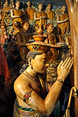 Mulkirigala cave temples - Third terrace. The Parinirvana Buddha cave temple.