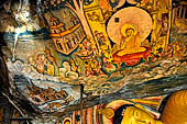 Mulkirigala cave temples - Wall paintings of the cave of the second terrace.