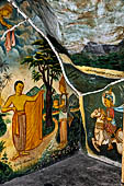 Mulkirigala cave temples - Wall paintings of the cave of the second terrace.