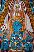 Mulkirigala cave temples - The first cave of the first terrace. Painting of Vishnu.
