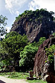 The rock of Mulkirigala cave temples. 