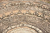 Polonnaruwa - the Citadel, moonstone of the royal bathhouse.