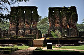 Polonnaruwa - the Citadel, the Royal Palace. Of the original seven storeys only three brick storeys have survived.