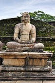 Polonnaruwa - the Vatadage. Meditating Buddha of the North. 