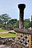 Polonnaruwa - the Vatadage. View from the western stairway. 