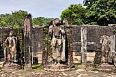 Polonnaruwa - Buddha statues of the Hatadage. 