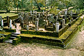 Polonnaruwa - The area of the Alahana Pirivena (Monastery of the Cremation Grounds). 