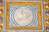 Kandy - The Sacred Tooth Relic Temple, decorations of the main shrine. 