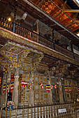 Kandy - The Sacred Tooth Relic Temple, decorations of the main shrine. 