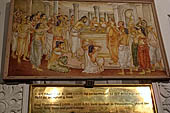 Kandy - The Sacred Tooth Relic Temple, paintings of the New Shrine Room. 