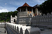 Kandy - The Sacred Tooth Relic Temple, Pathirippuwa of the Dalada Maligawa with the clouds wall running around it. 