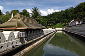 Kandy - The Sacred Tooth Relic Temple, the  moat that surrounds the temple. 
