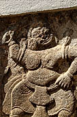 Kandy - The Sacred Tooth Relic Temple, stone carving of the 'Great Gate'.  