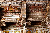 Kandy - The Sacred Tooth Relic Temple, decorations of the main shrine. 