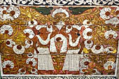 Kandy - The Sacred Tooth Relic Temple, decorations of the main shrine.