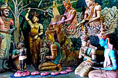 Temple at Wewurukannala (South coast) home to the largest Buddha statue on the island. The image house. 