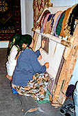 Cappadocia, Mustafapasa village,  greek house now housing a traditional carpet centre 