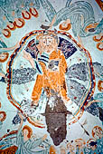 Affresco del Cristo in gloria nella cupola della Agacalti Kilisesi (Chiesa sotto l'albero) (X-XI sec) nella Valle di Ihlara. 