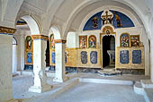 Cappadocia, Mustafapasa village, Chiesa di San Basilio chiesa rupestre con affreschi del XVIII secolo. 